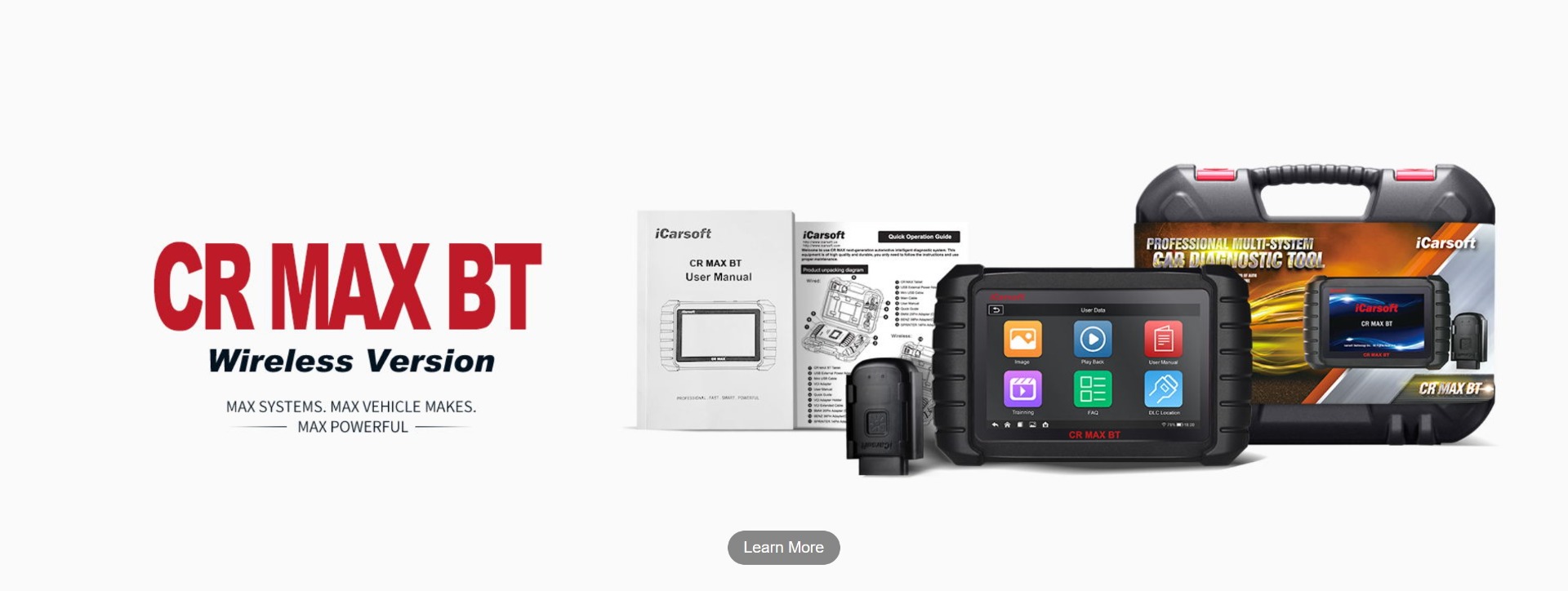 iCarsoft CR MAX BT (Bluetooth Version) - FULL System ALL Makes Diagnostic Tool - The OFFICIAL iCarsoft UK Outlet icarsoftcrmaxbtbanner_desktop